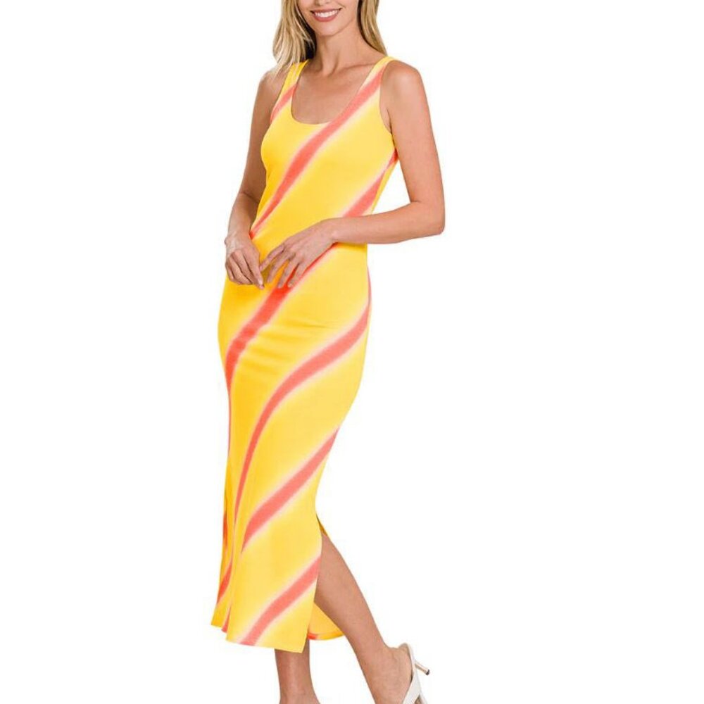 ZENANA Summer Body Con Maxi Dress Size Small NWT